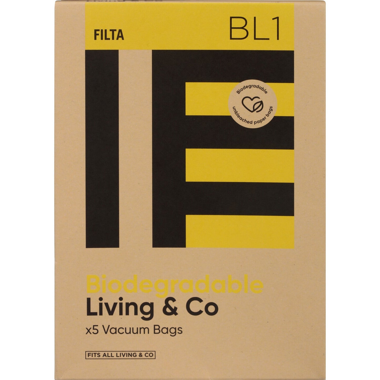 BL1 -ULTRACLEAN LIVING & CO PAPER VACUUM BAGS 5 PK