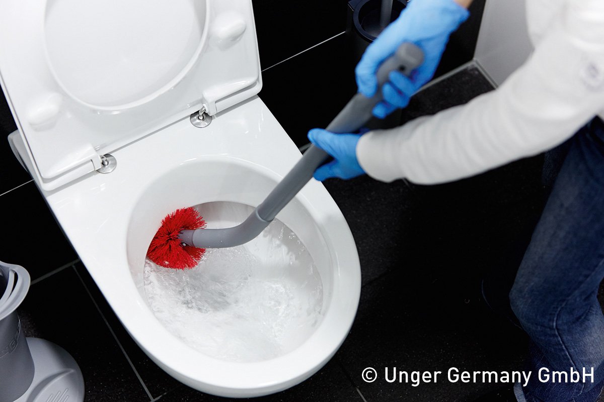 UNGER TOILET BOWL SYSTEM INCL 2 BRUSH HEADS