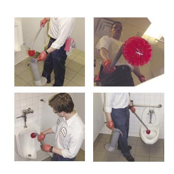 UNGER TOILET BOWL SYSTEM INCL 2 BRUSH HEADS