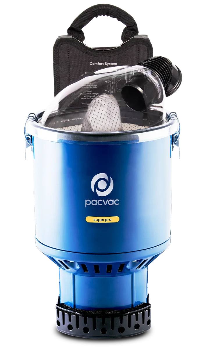 PACVAC SUPERPRO BACKPACK VACUUM CLEANER