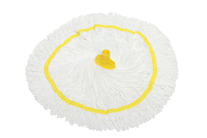 EDCO MICROFIBRE ROUND MOP HEAD YELLOW - 350G/27CM
