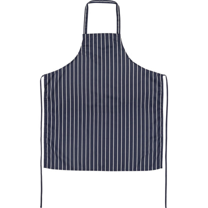 FILTA CAFE/BUTCHER BIB APRON NAVY STRIPED