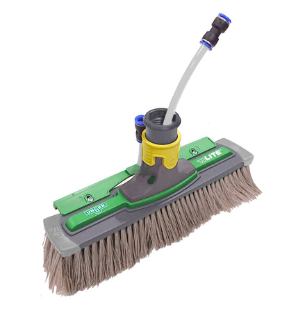 UNGER  POWER BRUSH, BUMPER, SWIVEL FUNCTION, RINSE BAR 42CM - GREY UNSPLICED BRISTLES
