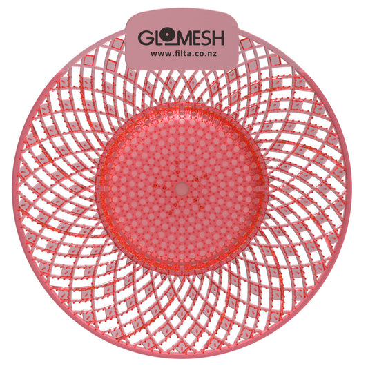 GLOMESH Spiral Biological Urinal Screen with Anti Splash - Mango