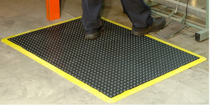 BUBBLE MAT - 900mm X 600mm - Black/Yellow