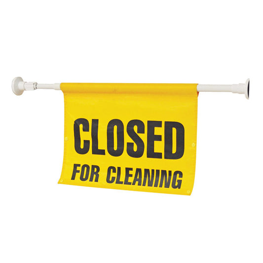 FILTA "CLOSED FOR CLEANING" SAFETY POLE COMPLETE