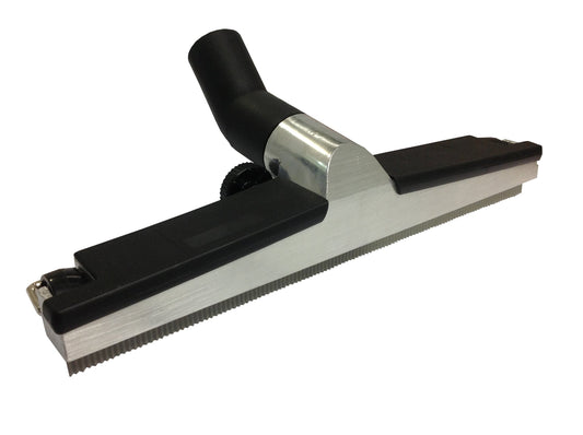 WESSEL WERK GRD370 RUBBER FLOOR TOOL 40MM X 370MM WIDE - ALUMINIUM/BLACK